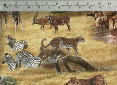 Elizabeth’s Studio ~ Safari Animals Zebra Giraffe ~ 100% Cotton Quilt Fabric BTY
