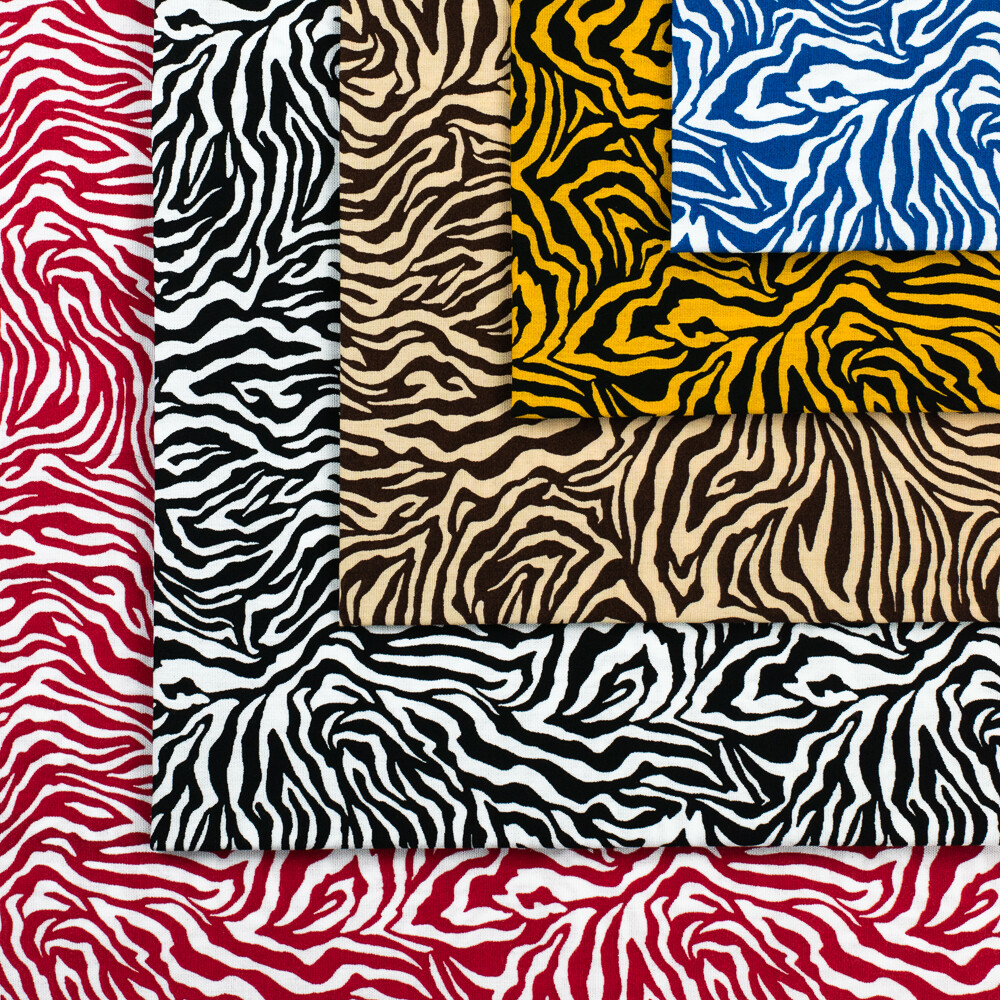 Zebra Print Fabric 100% Cotton Animal Stripes 58/60″ Wide Sold BTY
