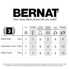 Bernat Softee Baby Cotton Petal Yarn – 3 Pack of 3 Pack,