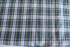 MULTI PLAID COTTON BLEND SHIRTING FABRIC 36X44 INCHES 1 YARD