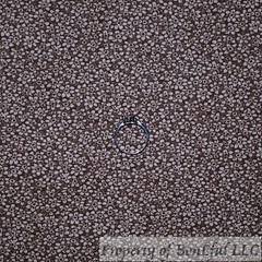 BonEFul FQ Cotton Quilt Brown White Tone Tonal Flower Calico Small Tiny Little S