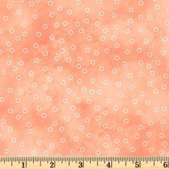 Sorbet Tossed Dots Coral 04986J Blender 100% Cotton Fabric Sale By Half Yard