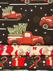 Quilting Fabric Lot – Christmas Holiday Winter, 10 Fat Quarters + 1 FREE!