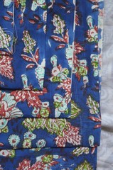 20 Yard Hand Block New Print Fabric 100%Cotton NO TARRIF CHARGES 100%✅ ZK_130*