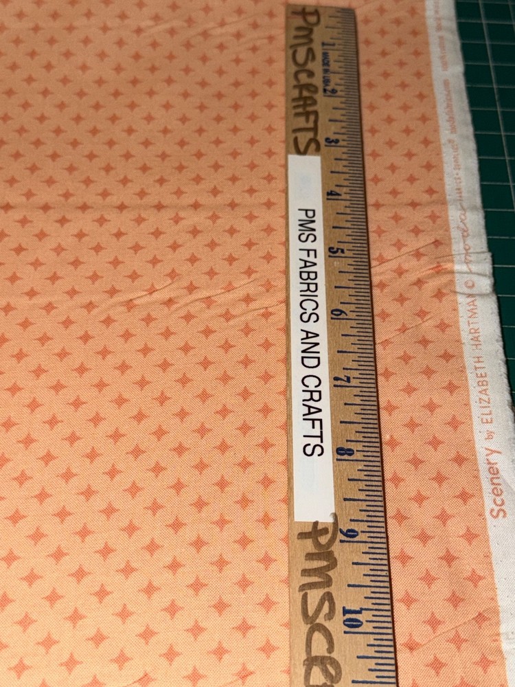 MODA SCENERY 100% USA cotton fabric by the yard called Cantaloupe Peach 51275 19