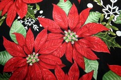 WINTER LODGE POINSETTIAS FROM STUDIO E – 100% COTTON FABRIC