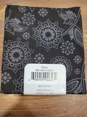 Design By the Piece Material 18×21 New Black with Grey Design