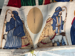 VIP Cranston~ Cotton Fabric~ Cut & Sew Panel~Keepsake Crafts~ Nativity Scene
