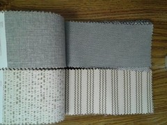 Fabric Sample Book Swatches – Blues, Greens 7.5″ x 3.5″ – 61 pcs. Stripes Checks