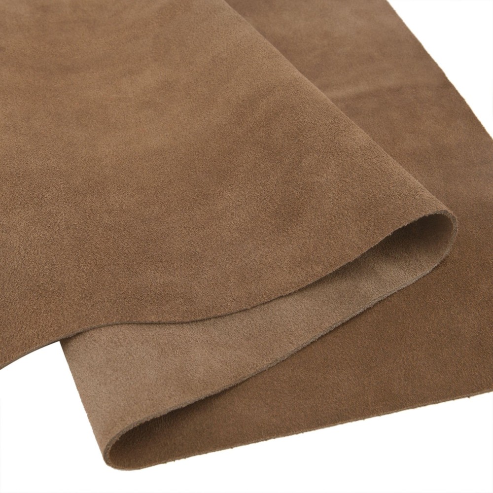 WAYNE’S DOG 3/4 oz Suede Leather Square Cowhide Craft 12″x12″, Brown