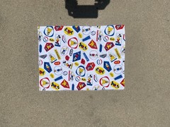 Novelty Fabric Disney Retro Mickey & Friends Craft Sew Stash Builder Piece 21×15