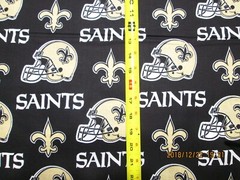 NEW ORLEANS SAINTS NFL NEW MULTI DESIGN 100% COTTON 1 YARD PIECE NEW 36″ X 58″