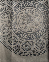 Groundworks Modern Dial Graphite Designer Fabric Remnant 24″x24″