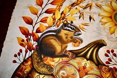 Pumpkin Panel – Autumn Fields Cotton Fabric Panel Size 36 X 45 inches Wide