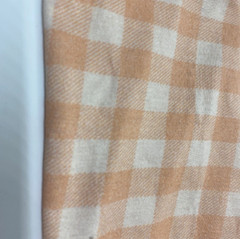 100% Knitted Cotton Jersey 260gsm- Digitally Printed Gingham Pink Pattern Fabric