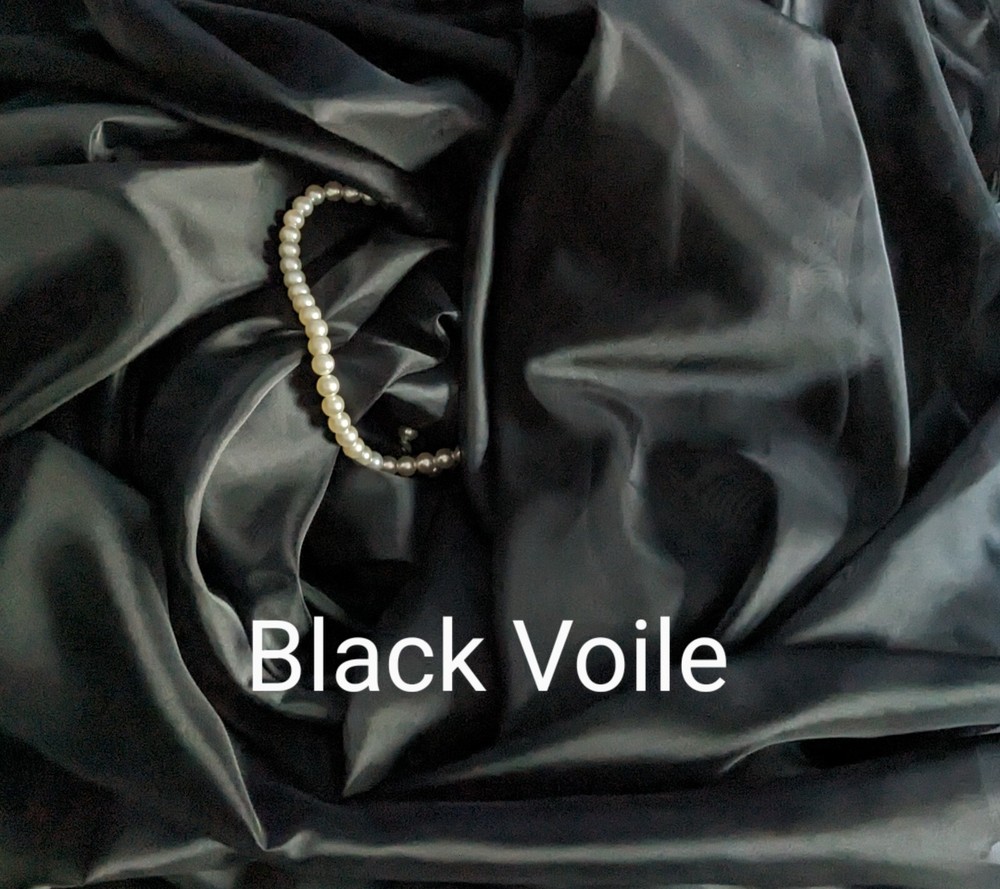 Black Sheer Voile 116″ by yard wedding party decoration backdrop Free swatch