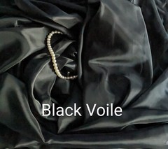Black Sheer Voile 116″ by yard wedding party decoration backdrop Free swatch