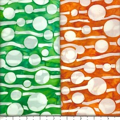 Lot 11 Fat Quarters Rainbow & White #2 Batik Lunn Fabric FQ Pack Cotton Handmade