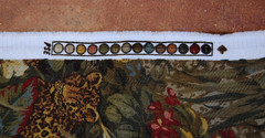 New Unused Raymond Waites “Vintage Jungle” Fabric, 1.8 Yards