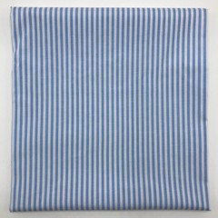 1/8″ Light Blue and White Striped Fabric Lightweight Polycotton 57″W x 36″L