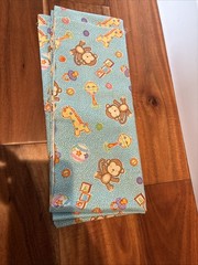 Misc. Lot Of Baby Themed Cotton Quilt Fabric Measurements In Description