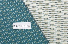 BALLARD DESIGNS FAYGO TROPICS BLUE GEO CRYPTON® PERFORMANCE FABRIC BY YARD 54″W