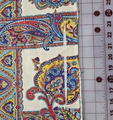 3.5 Yards Vintage Cranston Crantex Cotton Paisley Fabric Quilting Crafts Sewing