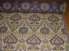 Arts And Crafts Grape Woven Jacquard Fabric Curtain Upholstery Cushion Multi Use