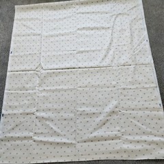 Off white Interior Fabric 1984 Scotchgard 54″ x 138″ Blue Shell Cottage Coastal