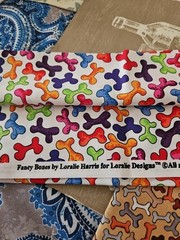 Loralie Harris Design VTG 2 Pieces Of Fancy Bones & Dog Bones 18″ X 44″ Each