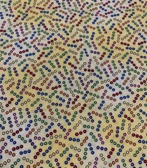 Polka Dot Fabric By N Smith & L Milligan For AvLyn Red Blue Orange Purple 1 Yard