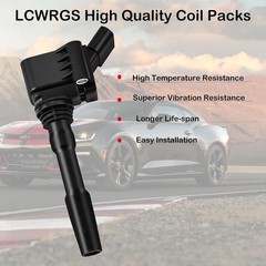 Ignition Coil Pack & Spark Plugs Fits for 1.8 2.0 L4 2014 2015 2016 2017 2018 20