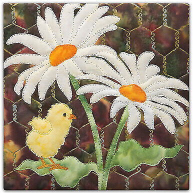 Truly McKenna All Cooped Up ACU05 Dawn Patrol 8×8 Fabric Art Print Panel