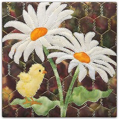 Truly McKenna All Cooped Up ACU05 Dawn Patrol 8×8 Fabric Art Print Panel
