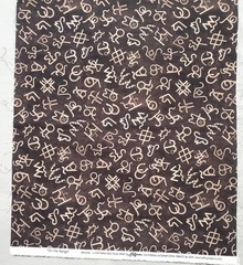 Hoffman On The Range Spectrum Print Cotton Fabric 1/2 Yard Cattle Brands Western