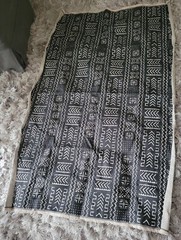 COVINGTON IMANI SMOKE GRAY TRIBAL GEOMETRIC COTTON MULTIUSE FABRIC BY YARD 54″W