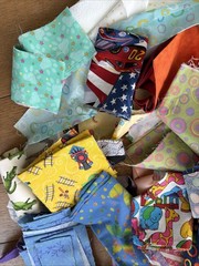 Usable Cotton Fabric Scraps For Crumb Quilts & Crafts Junk Journal 6 Pounds LOT