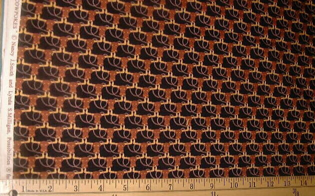 AVLYN Fabric – COWPOKES – Long Horns on Black 30″ REMNANT