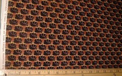 AVLYN Fabric – COWPOKES – Long Horns on Black 30″ REMNANT