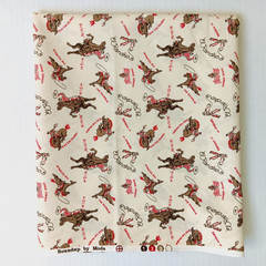 Moda Roundup Cream Cowboy Cotton Fabric 1/2yd x 45″