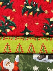 Quilting Fabric Lot – Christmas Holiday Winter, 10 Fat Quarters + 1 FREE!
