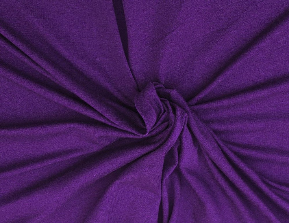 Cotton Modal Spandex Fabric Jersey Knit by Yard Purple 7/12