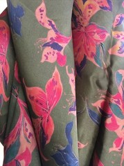 2.1yd 100% gambiered Silk Fabric plant based dyeing process skin Nourishing ￼