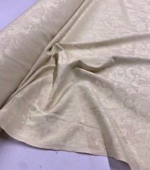BONE DAMASK COTTON POLYESTER FABRIC : 137cm WIDE – #BORDEAUX.