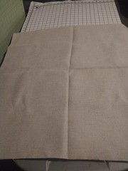 Flax Natural Color Heavier Burlap Jute Fabric 36″ X 34″