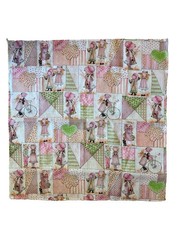Vintage Holly HObbie fabric lot of 8 squares each 21″ 4 colors