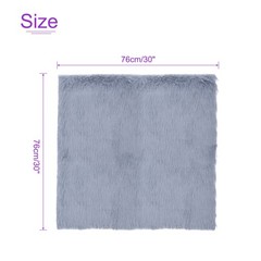 30″x30″ Pale Blue Faux Fur Square Fabric for Crafts, Gnomes, Animal Costumes