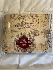 Harry Potter 4 yds Marauders Map Tan Cotton Camelot Fabric Wizarding World NWOT