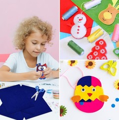 20 PCS Navy Blue Felt Fabric Sheets 8×12 Inch Squares Assorted Color