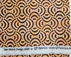 Quilt Fabric Adagio Circles Brown by Dan Morris QT Designs 1 yd X 44″ WOF